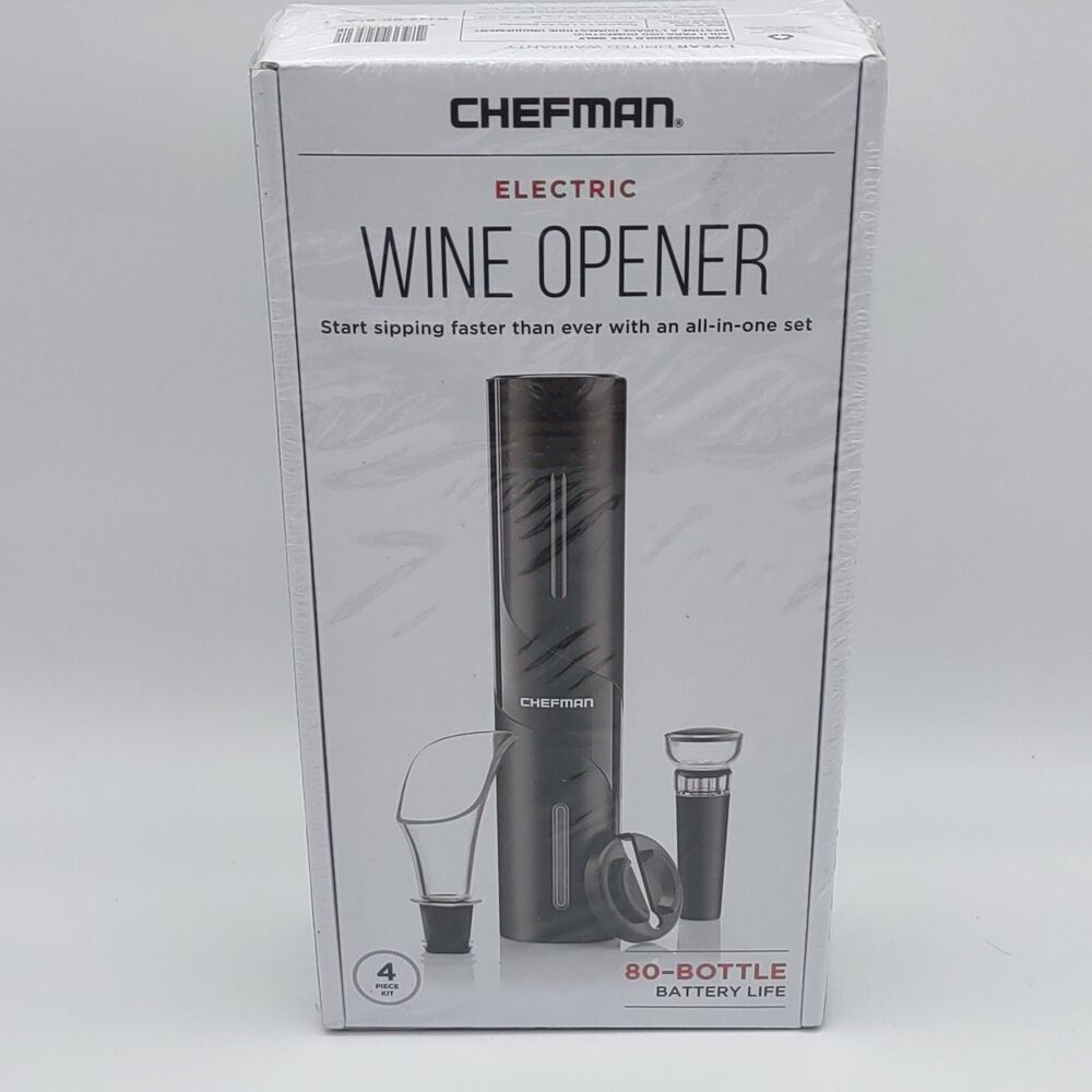 New & Sealed Chefman Wine Opener Makes Opening Bottles Fast